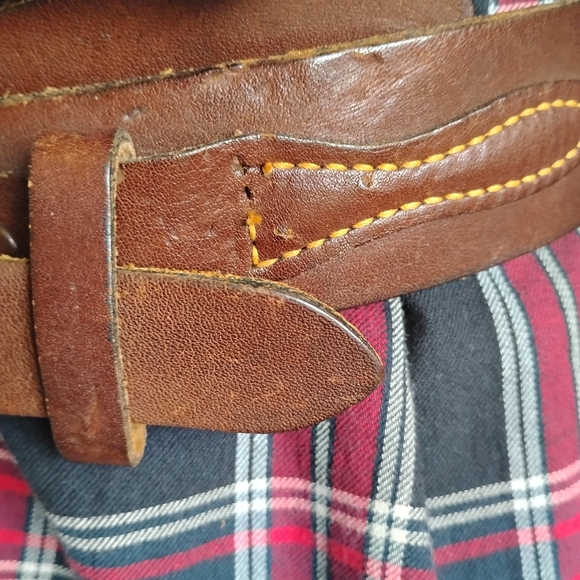 Genuine Leather Belt Classic Cowboy Western Bohemian Southwestern Size S/M - Picture 6 of 12